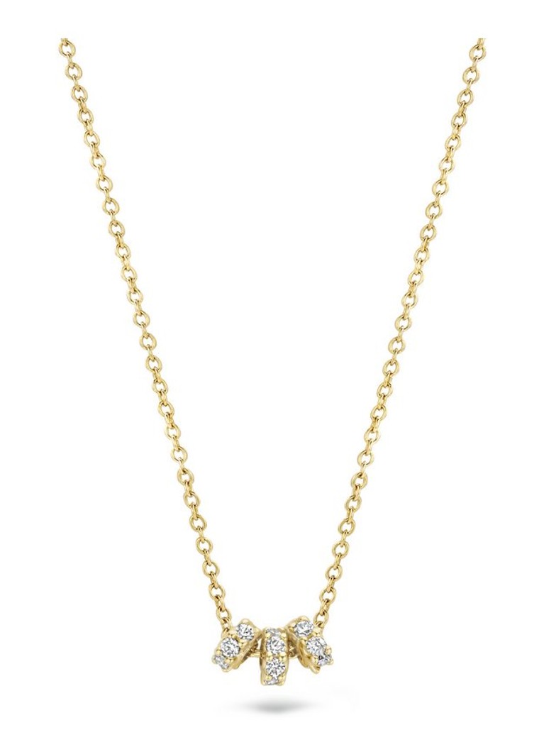 Blush Dames Ketting van 14 karaat geelgoud met zirkonia 3136YZI in de kleur Geelgoud