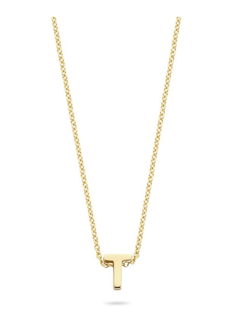Blush Dames Ketting T van 14 karaat geelgoud 3155YGO_T in de kleur Geelgoud