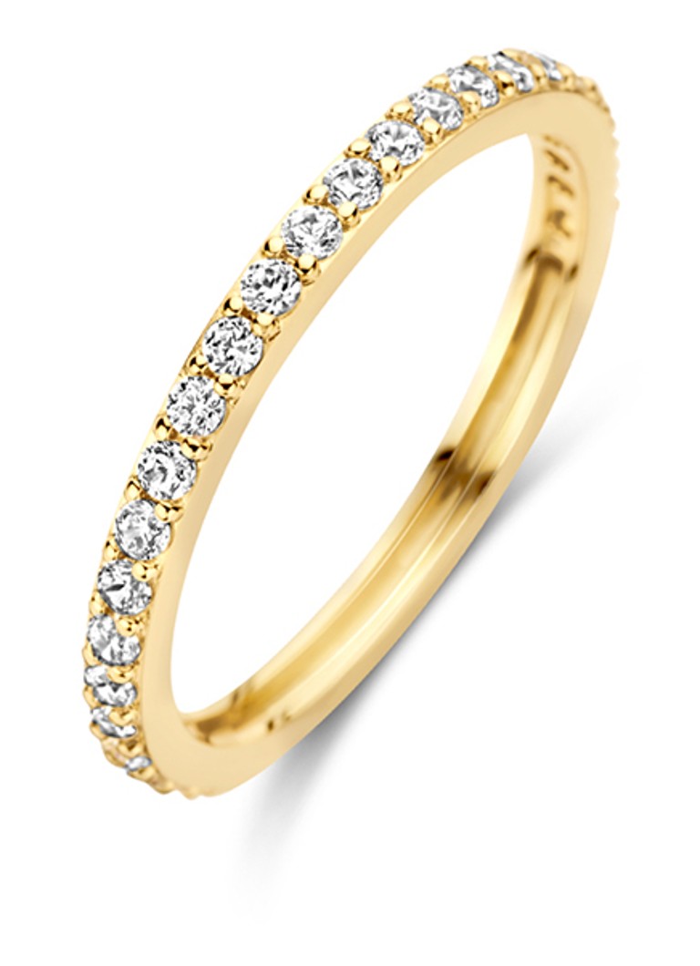 Blush Dames Ring van 14 karaat geelgoud met zirkonia 1244YZI in de kleur Geelgoud