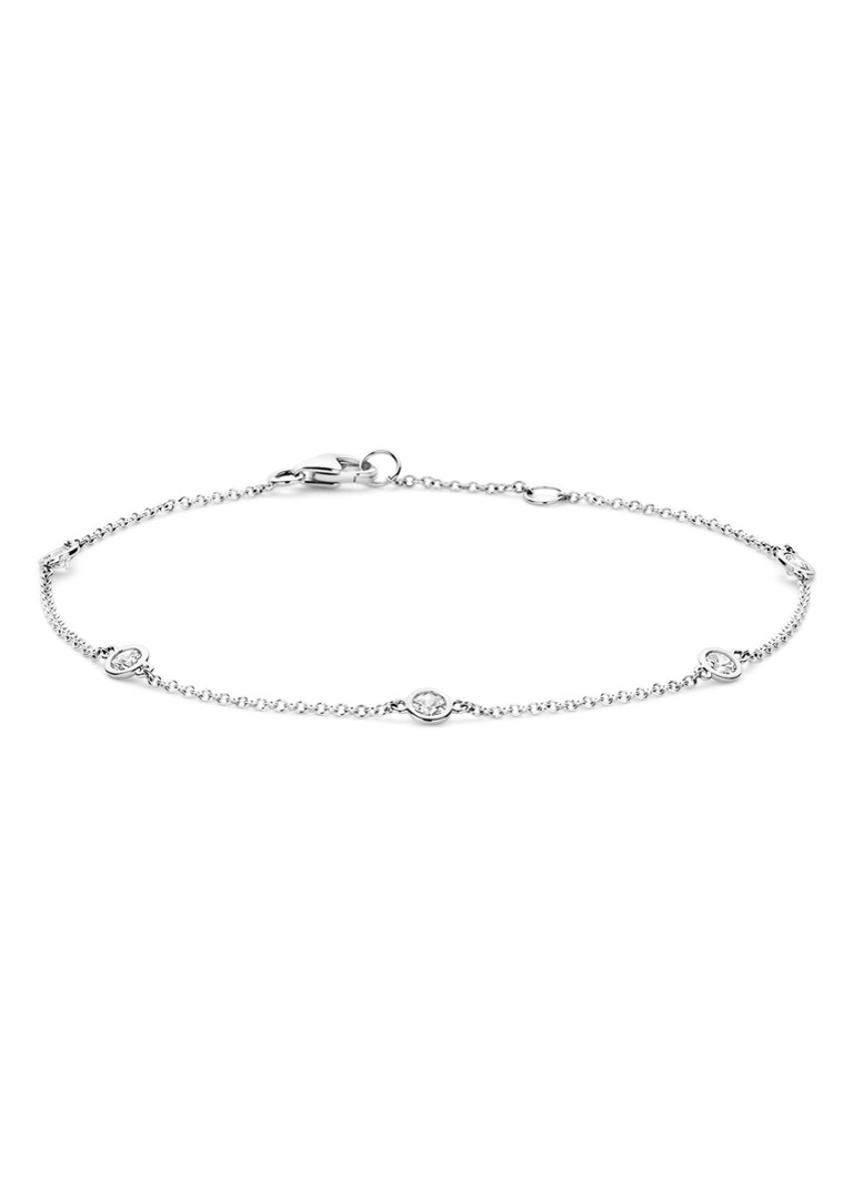 Blush Dames Armband van 14 karaat witgoud 2237WZI in de kleur Zilver