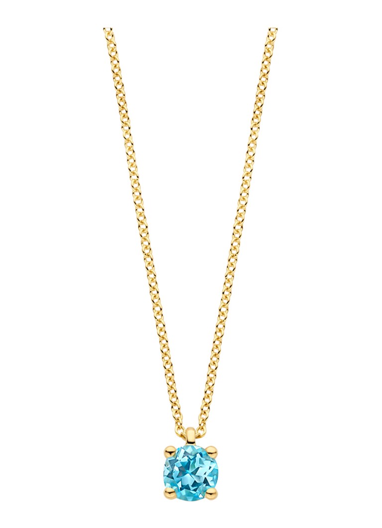 Blush Dames Ketting van 14 karaat geelgoud met topaas 3200YBT in de kleur Geelgoud