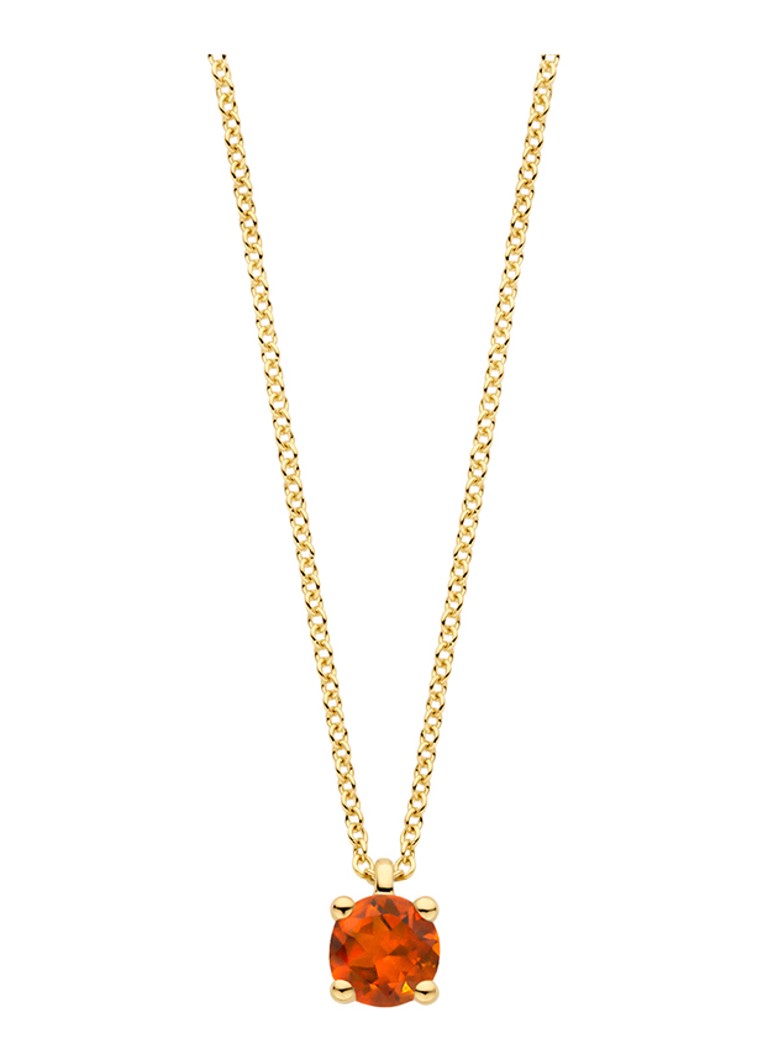 Blush Dames Ketting van 14 karaat geelgoud met citrien 3200YCI in de kleur Geelgoud