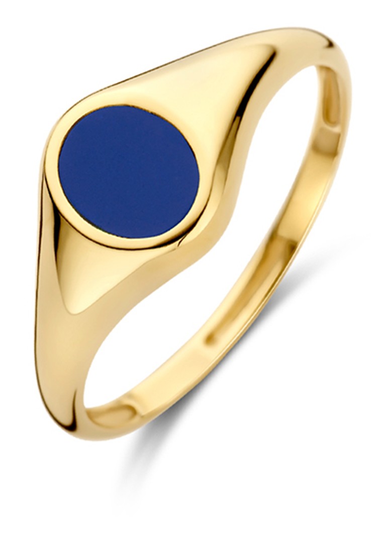 Blush Dames Ring van 14 karaat geelgoud met lapis 1219YLA in de kleur Geelgoud