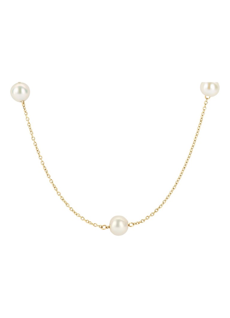 Blush Dames Ketting van 14 karaat geelgoud met parels 3185YPW in de kleur Goud