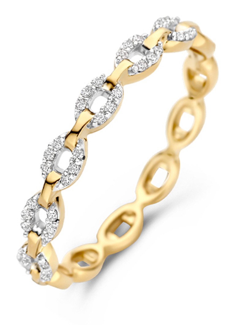 Blush Dames Ring van 14 karaat geelgoud met zirkonia 1256BZI in de kleur Geelgoud