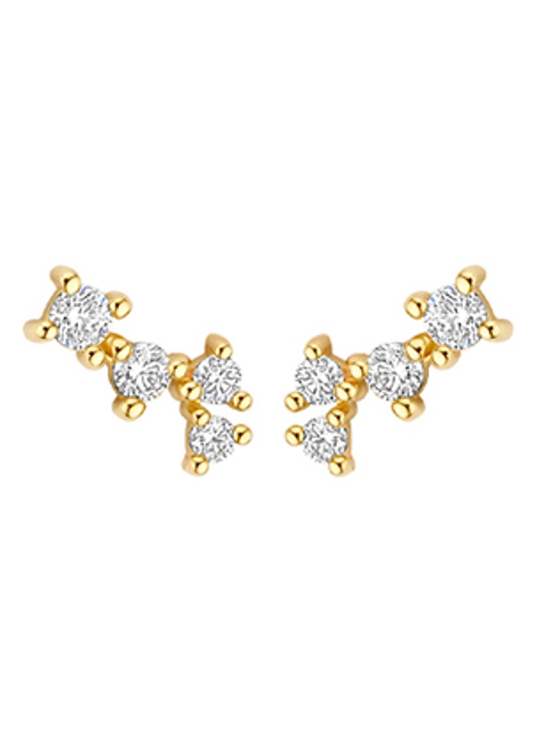 Blush Dames Oorknopjes van 14 karaat geelgoud 7373YZI in de kleur Goud