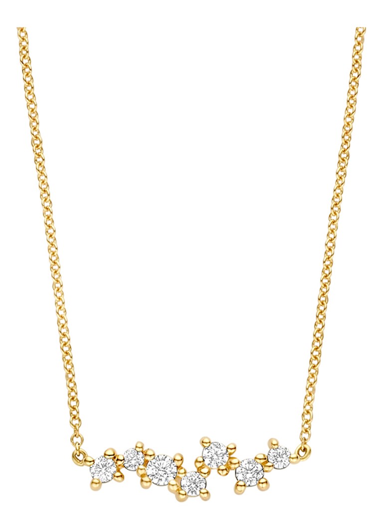Blush Dames Ketting van 14 karaat geelgoud met zirkonia 2255YGO in de kleur Goud