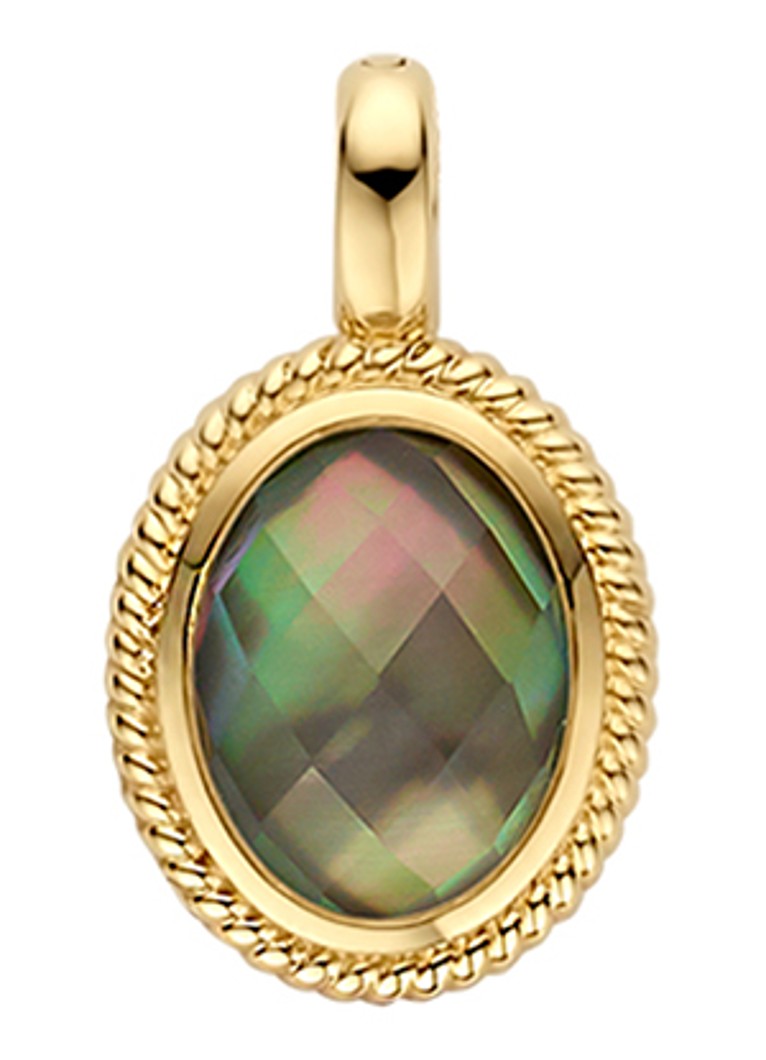 Blush Dames Hanger van 14 karaat geelgoud met kristal 6097YBQ in de kleur Goud