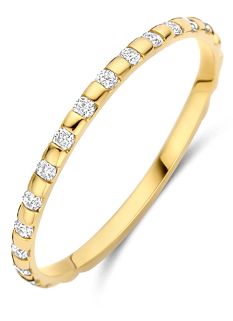 Blush Dames Ring van 14 karaat geelgoud met zirkonia 1268YZI in de kleur Goud