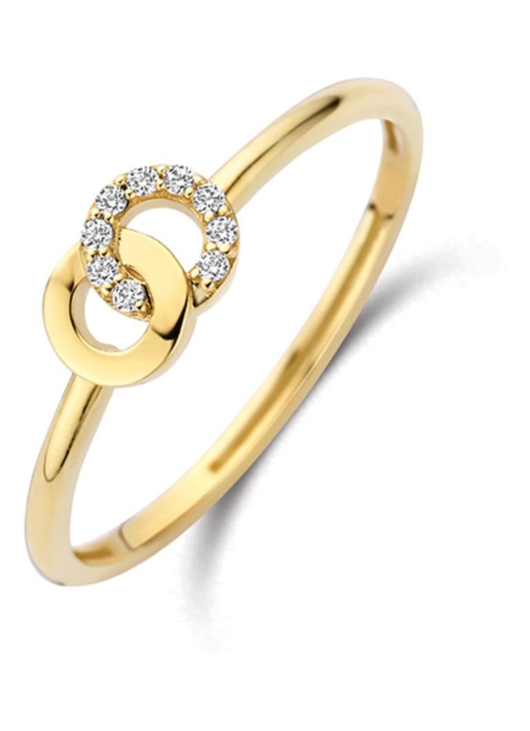 Blush Dames Ring van 14 karaat geelgoud 1282YZI in de kleur Geelgoud