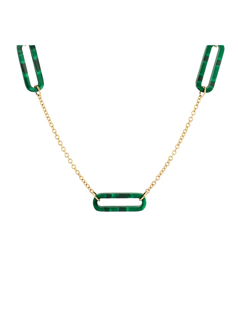 Blush Dames Ketting van 14 karaat geelgoud met malachiet 3204YMA in de kleur Geelgoud