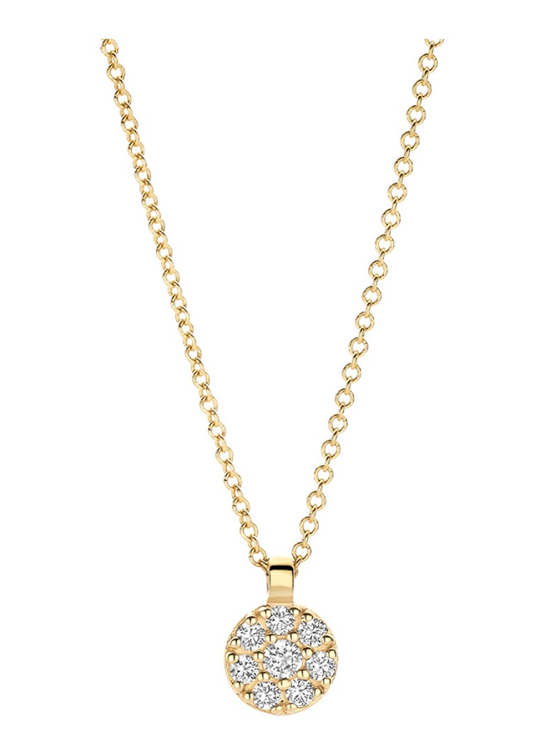 Blush Dames Ketting van 14 karaat geelgoud met zirkonia 3206YZI in de kleur Geelgoud