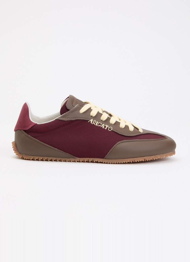 Axel Arigato Dames Daze Runner sneaker met leren details en logo in de kleur Bordeauxrood, maat: 40