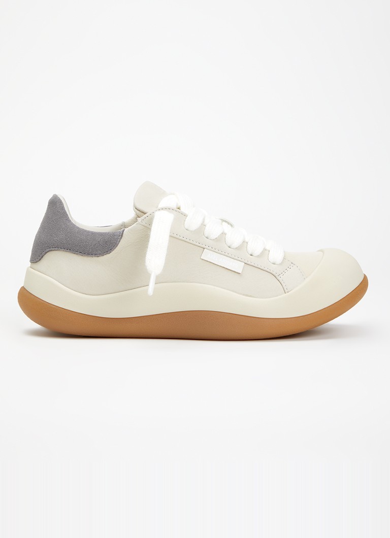 Axel Arigato Dames Squish sneaker van nubuck met suède details in de kleur Beige, maat: 37