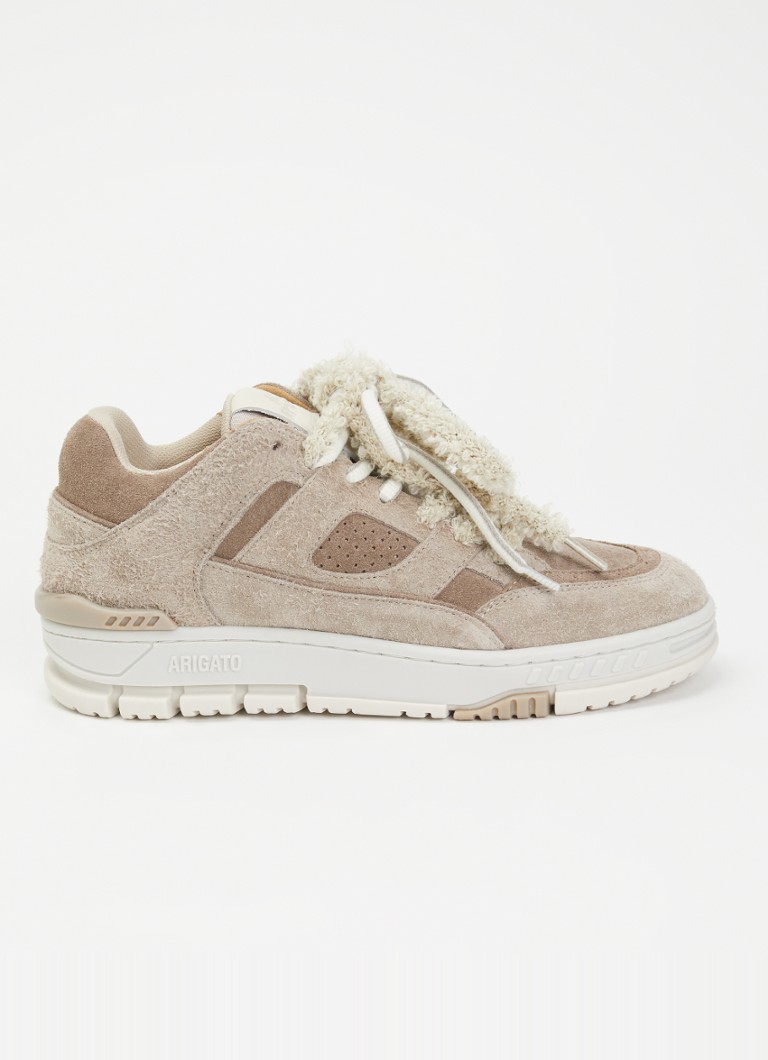Axel Arigato Dames Area Lo Label sneaker van leer van suède in de kleur Taupe, maat: 41
