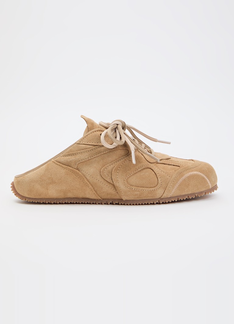 Axel Arigato Dames Slow Mule sneakers van suède in de kleur Naturel, maat: 37