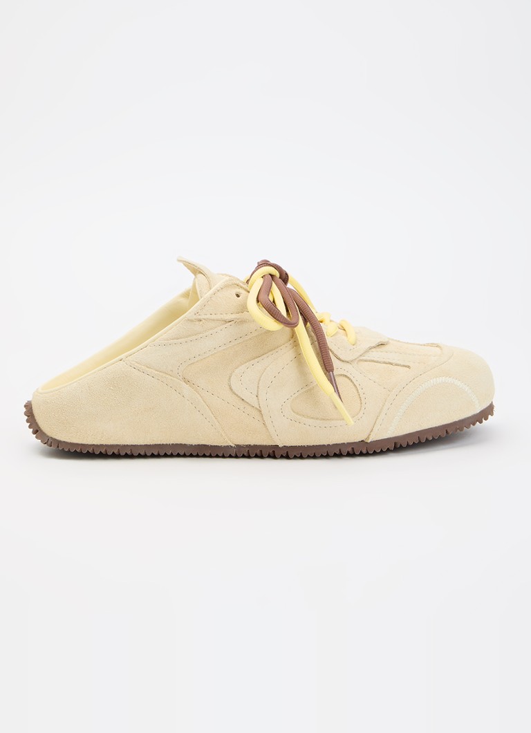 Axel Arigato Dames Slow Mule sneakers van suède in de kleur Lichtgeel, maat: 40