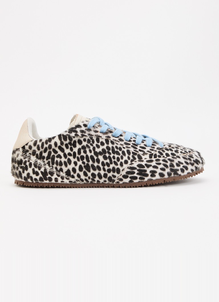 Axel Arigato Dames Daze sneaker met panterprint in de kleur Gebroken wit, maat: 39