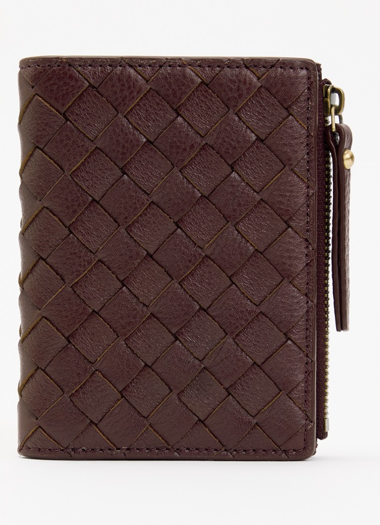 O My Bag Dames Jamie portemonnee van leer in de kleur Donkerrood, maat: 1MAAT
