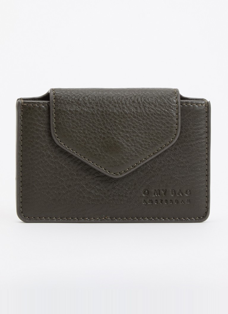 O My Bag Dames Harmonica portemonnee van leer in de kleur Donkergroen, maat: 1MAAT
