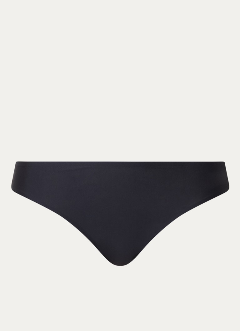 Triumph Dames Body Make-Up Illusion high waisted naadloze tanga met kant in de kleur Zwart, maat: 42