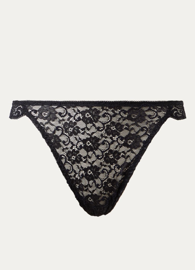 Triumph Dames Amourette slip van kant in de kleur Zwart, maat: 36