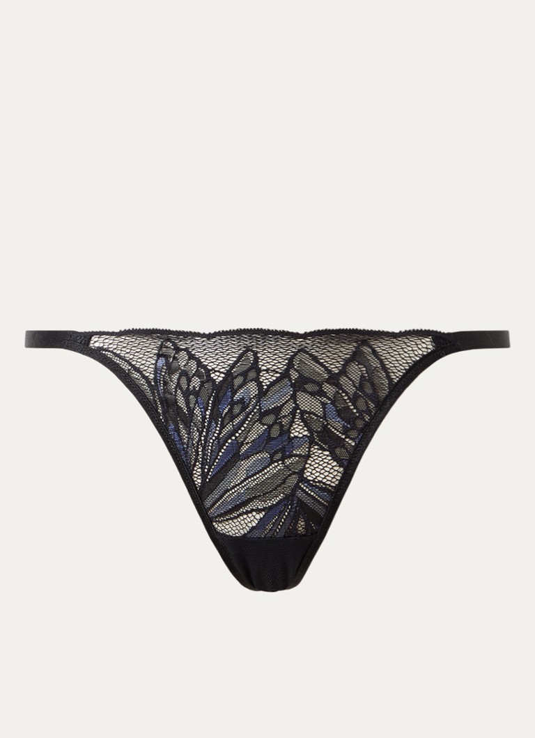 Triumph Dames Crazy Stupid Love string van kant in de kleur Zwart, maat: 42