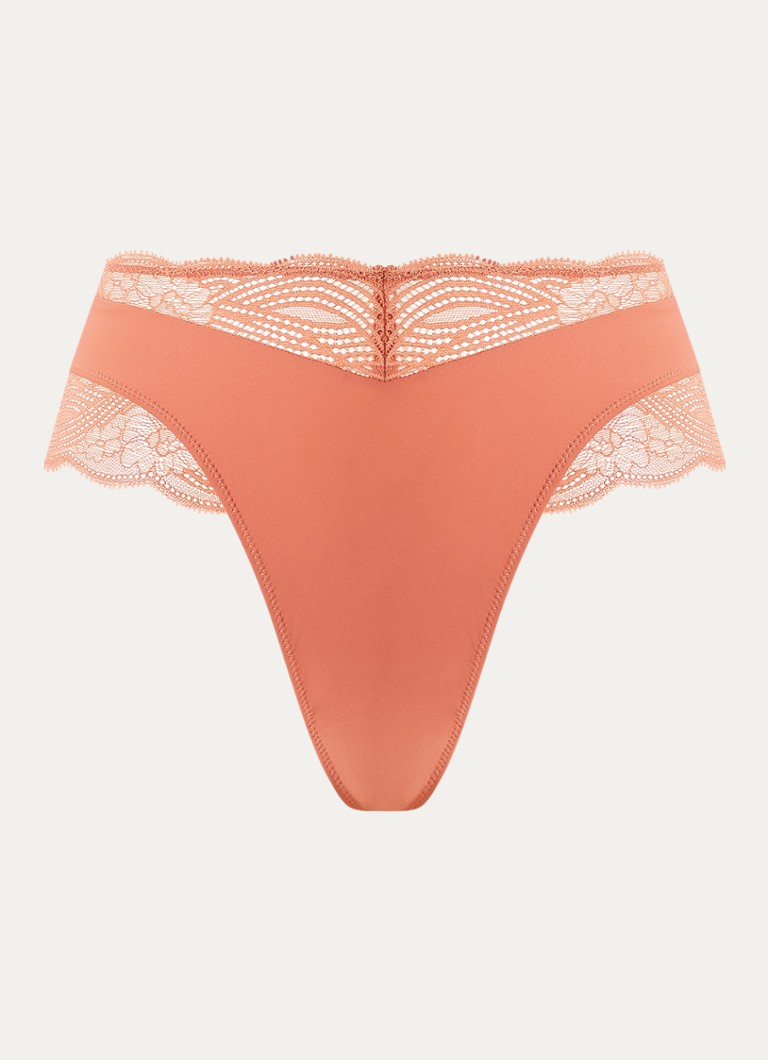 Triumph Dames Lift Smart hipster met kant in de kleur Donkeroranje, maat: S