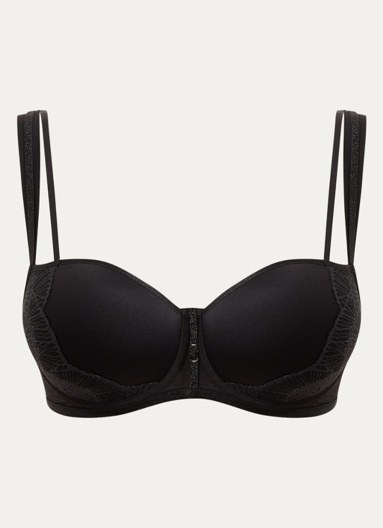 Triumph Dames Palina beugel bh met overlay van kant in de kleur Zwart, maat: F85