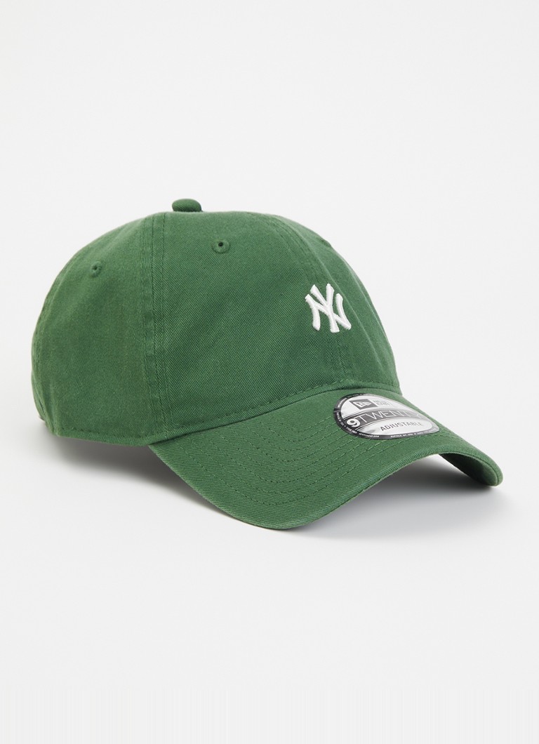 New Era Heren Pet met logoborduring in de kleur Groen, maat: One Size
