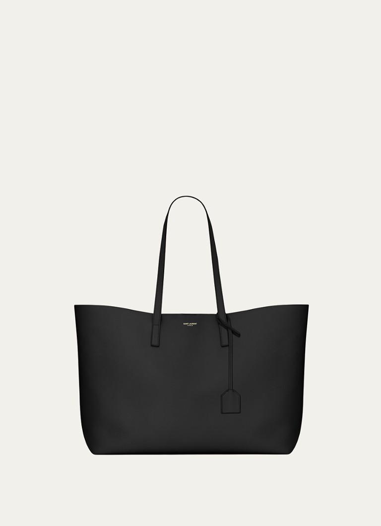 Saint Laurent Dames East/West handtas van kalfsleer in de kleur Zwart