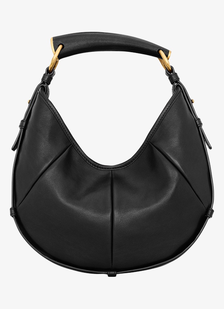 Saint Laurent Dames Mombasa Small schoudertas van kalfsleer in de kleur Zwart