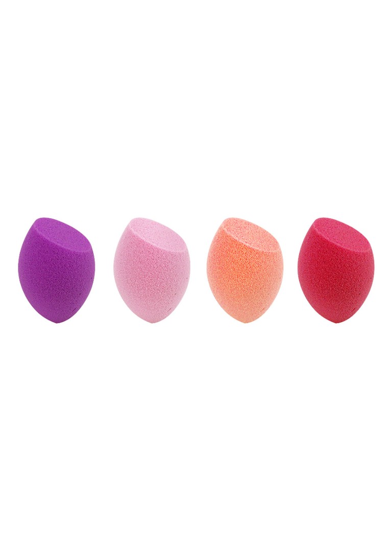 Real Techniques Mini Miracle Sponges - make-up spons set van 4 Multicolor 1 maat Reisverpakkingen - Deal