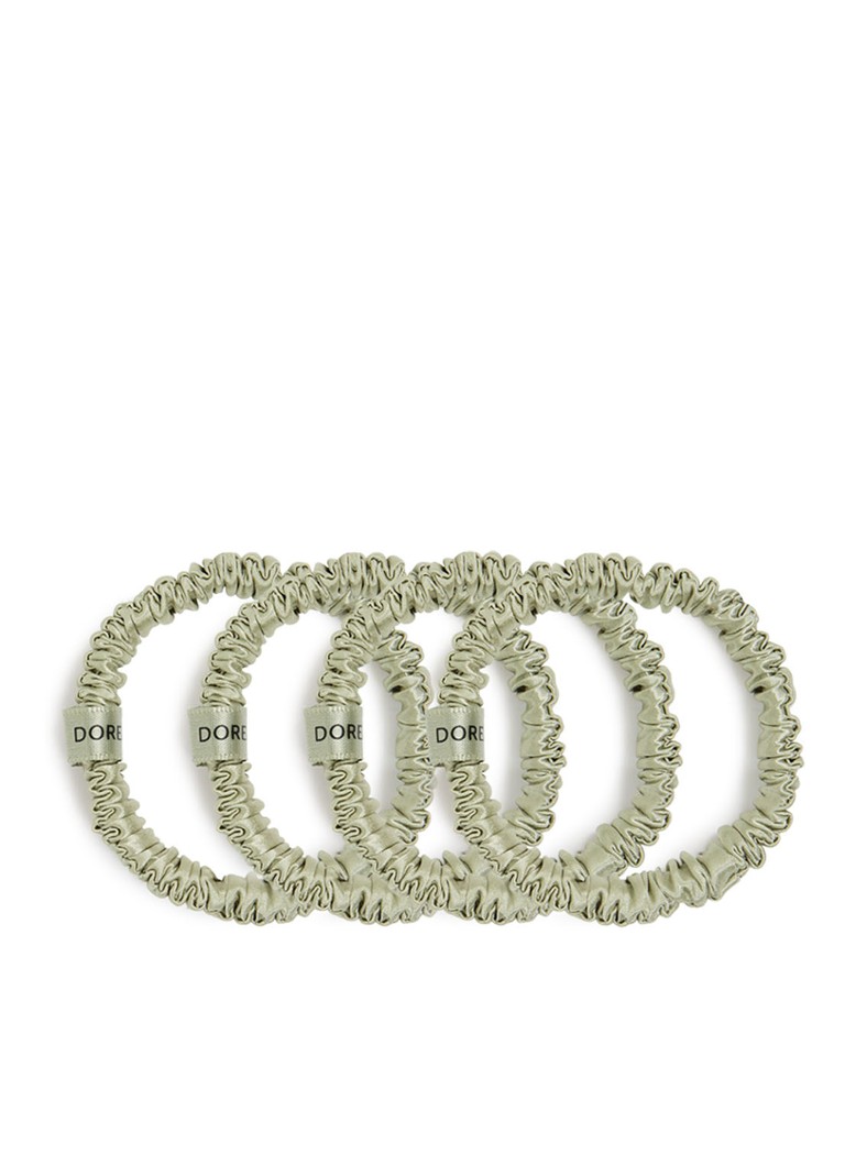 Dore & Rose Dames Premium Scrunchies van zijde