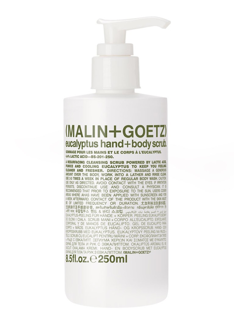 MALIN+GOETZ Eucalyptus hand + body scrub - lichaamsscrub 250ML Verzorging - Deal