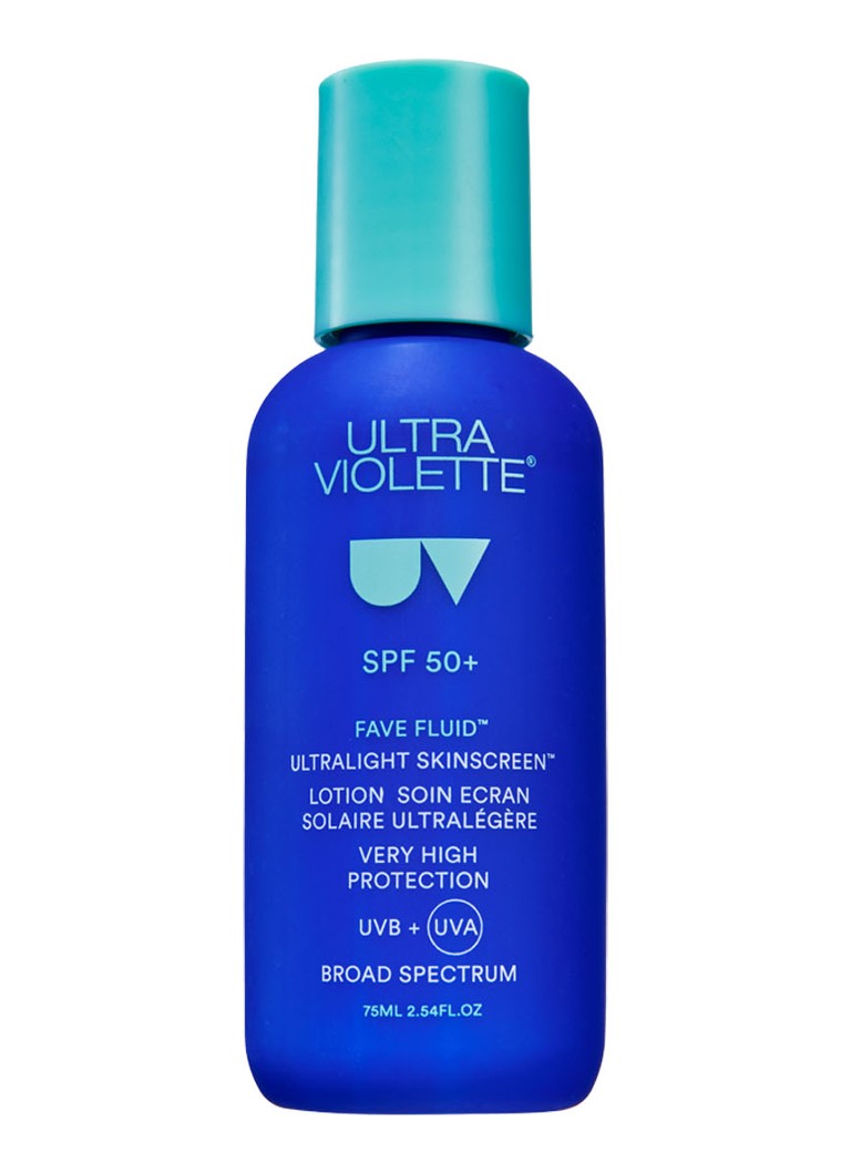 Ultra Violette Fave Fluid SPF 50 Lightweight - zonnebrand voor het gezicht 75ML Verzorging - Deal