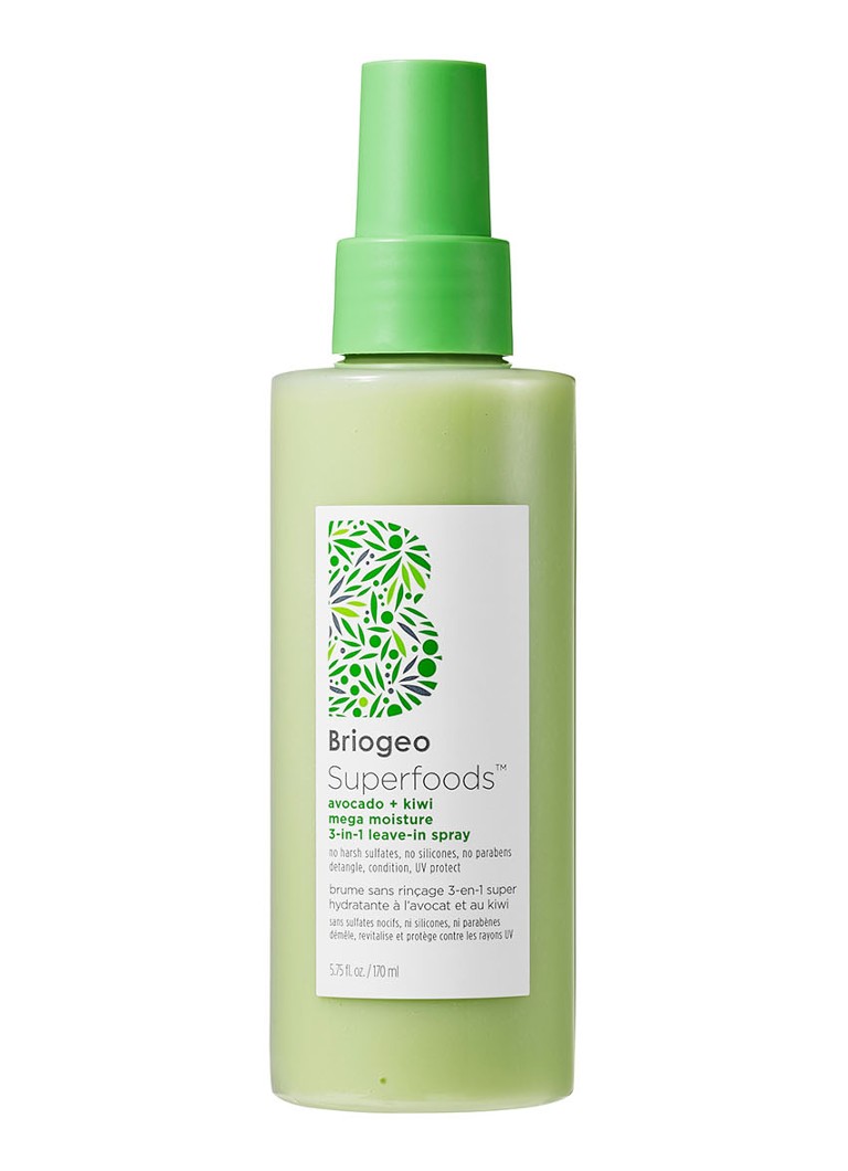Briogeo Superfoods™ Avocado + Kiwi Mega Moisture 3-in-1 Leave-In Spray - leave-in haarspray 1 MAAT Verzorging - Deal