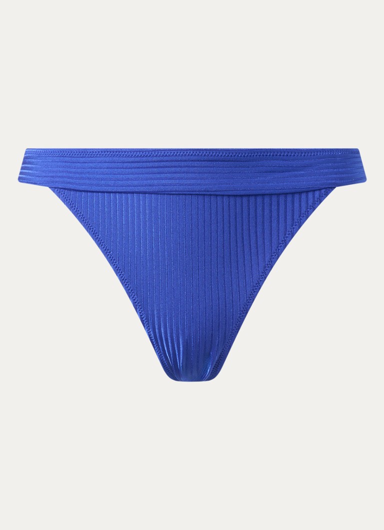 Marie Jo Dames Emly bikinislip met ribstructuur in de kleur Kobaltblauw