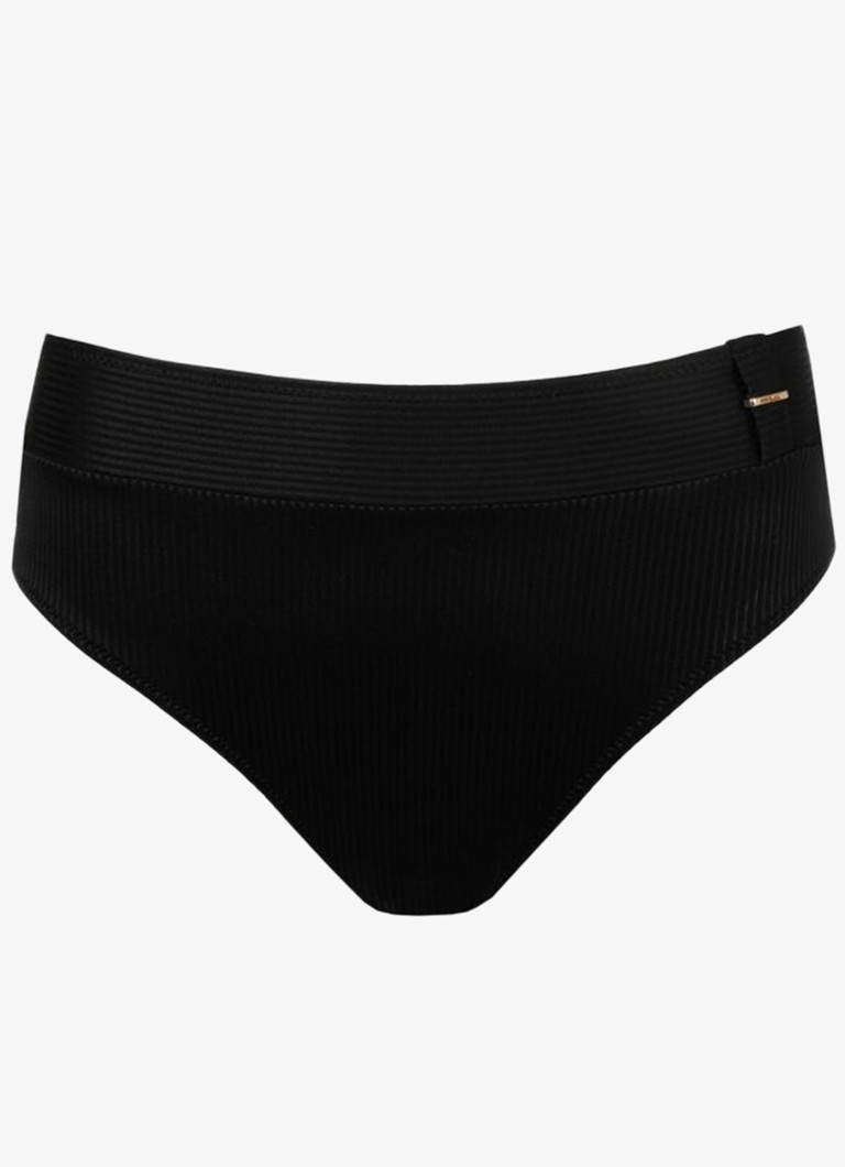 Marie Jo Dames Cassie high waisted bikinislip met structuur in de kleur Zwart
