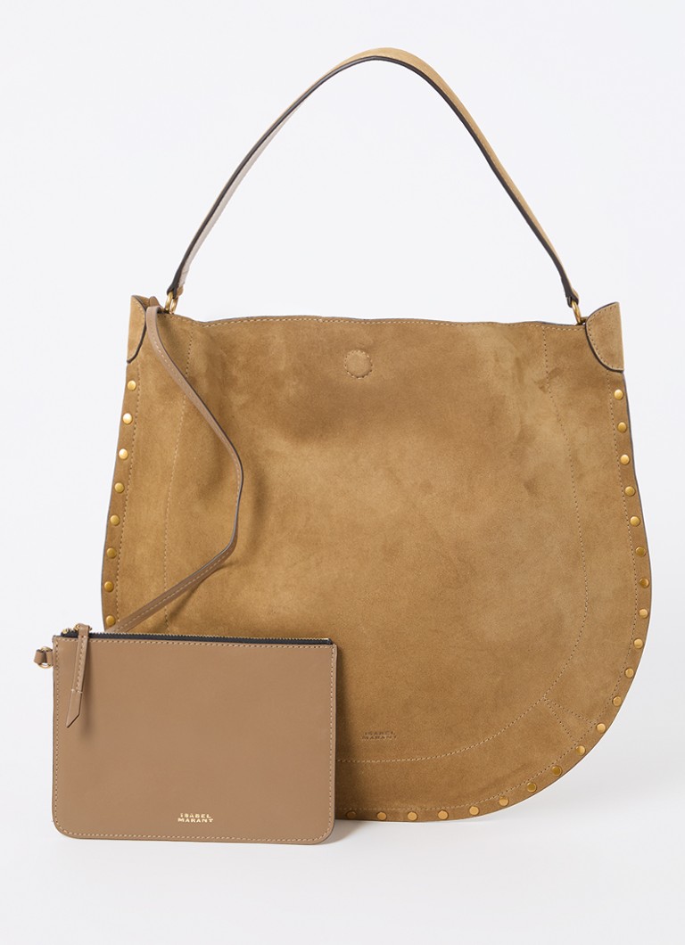Isabel Marant Dames Oskan shopper van kalfssuède met uitneembaar etui