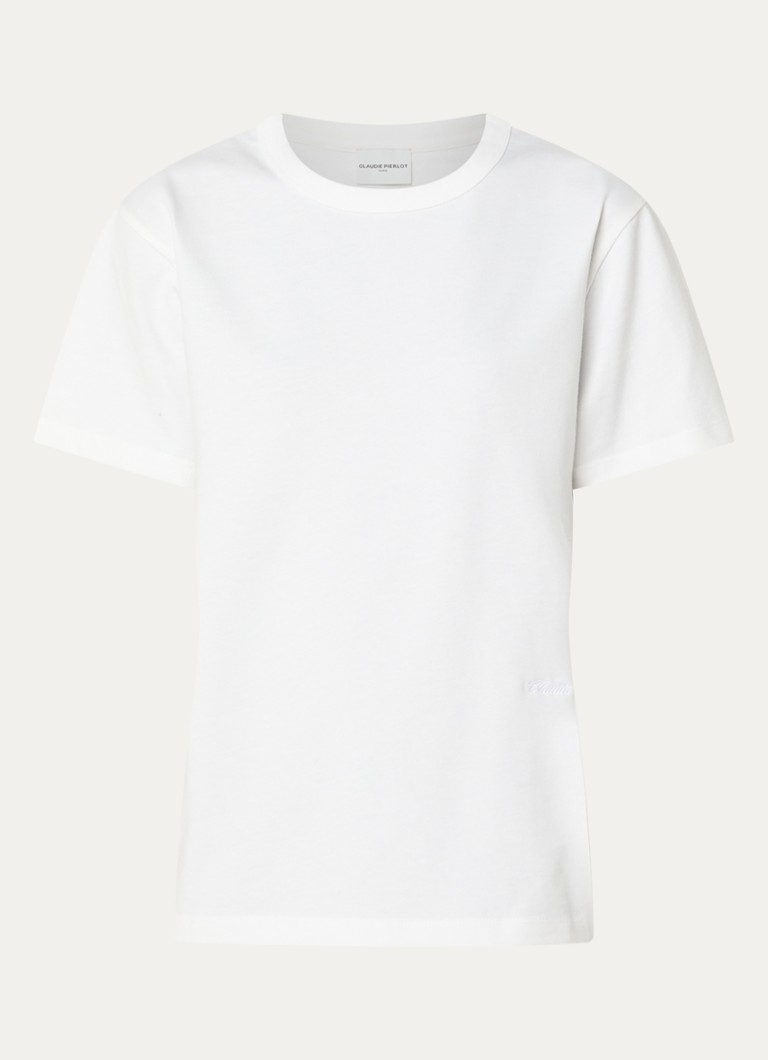 Claudie Pierlot Dames T-shirt met stretch in de kleur Wit
