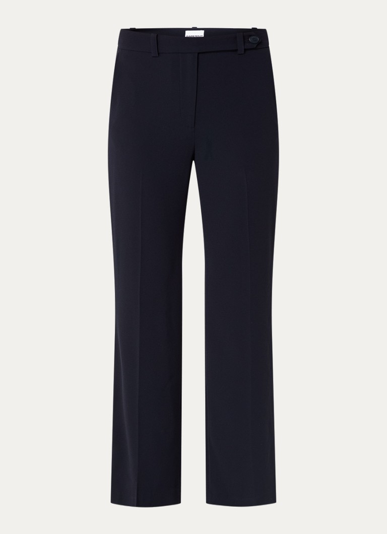 Claudie Pierlot Dames Pixiabis high waist wide fit pantalon met steekzakken in de kleur Donkerblauw