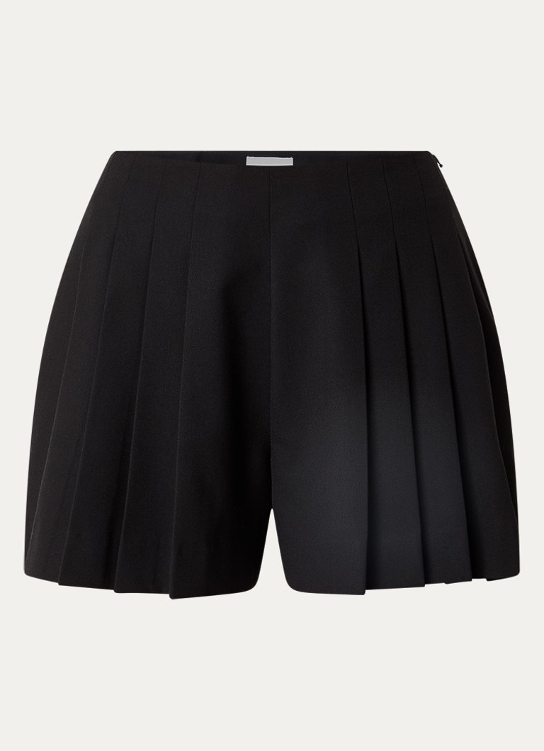 Claudie Pierlot Dames Korte broek met plooien in de kleur Zwart