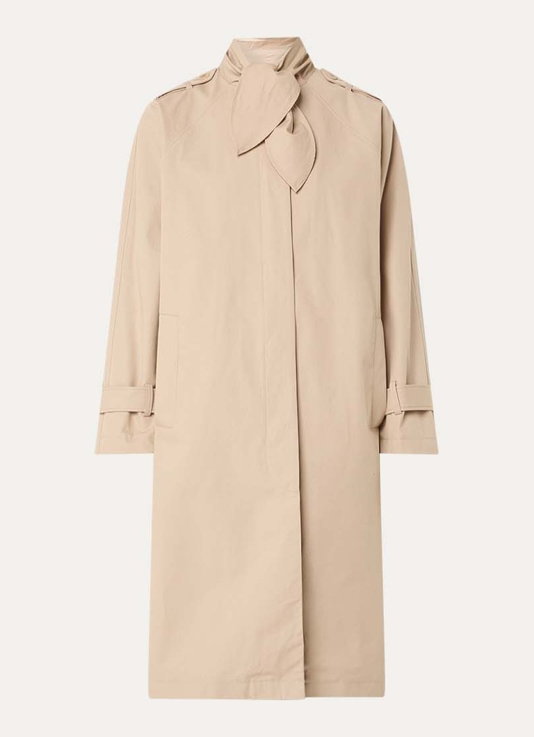 Claudie Pierlot Dames Gisele trenchcoat met steekzakken in de kleur Beige