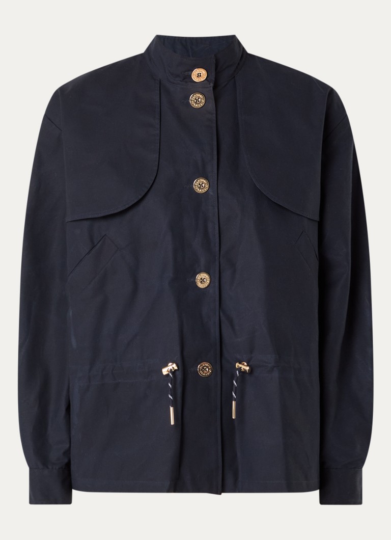 Claudie Pierlot Dames Trenchcoat met steekzakken in de kleur Indigo