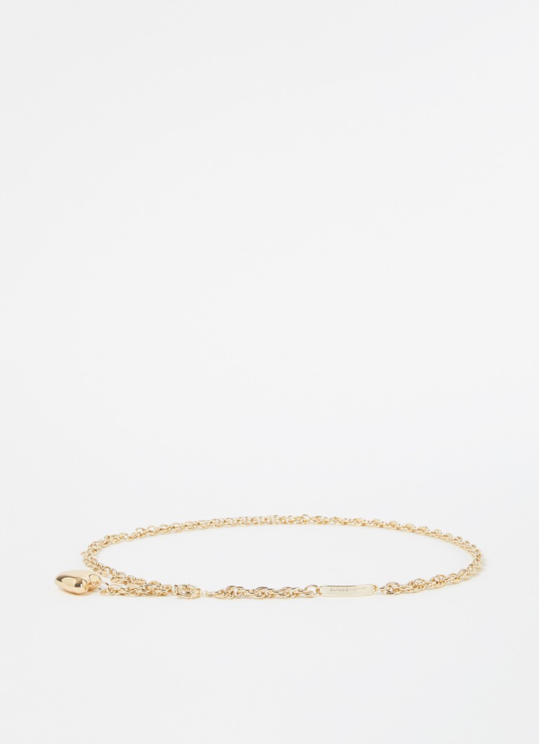 Claudie Pierlot Dames Schakelriem met logo in de kleur Goud