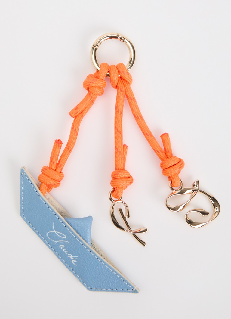 Claudie Pierlot Dames Tasbedel met leren detail in de kleur Oranje