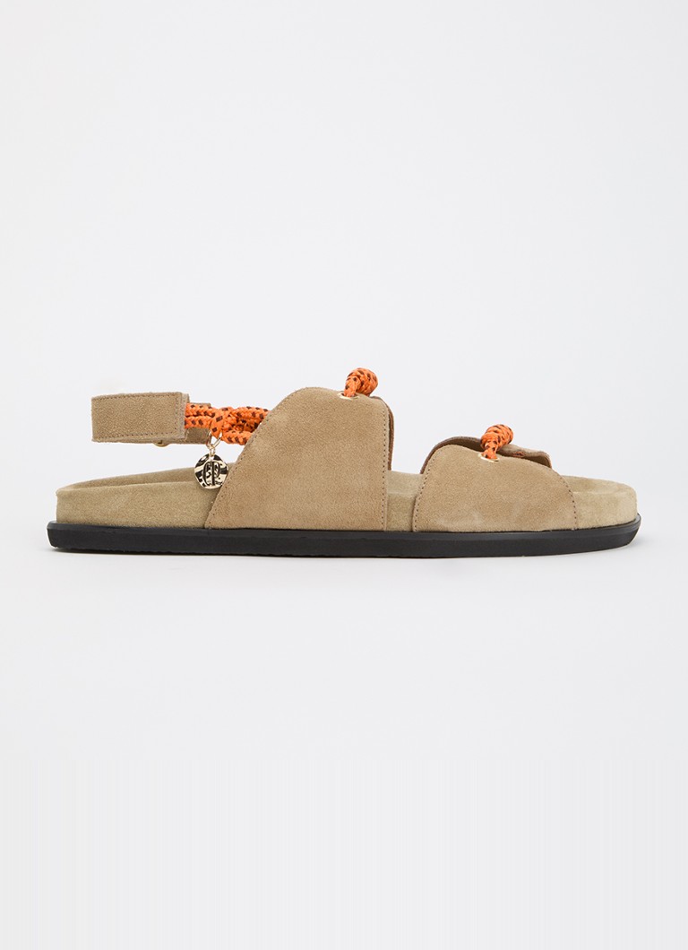 Claudie Pierlot Dames Sandaal van suède in de kleur Donkerbeige