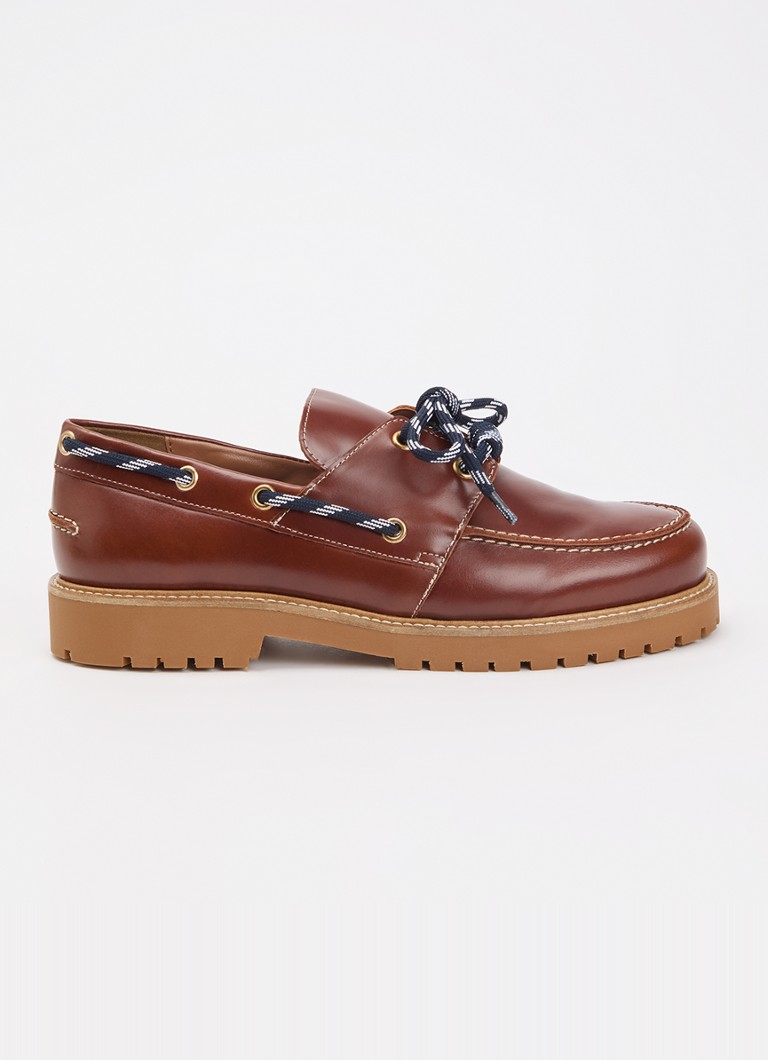 Claudie Pierlot Dames Audrey bootschoen van leer in de kleur Bruin