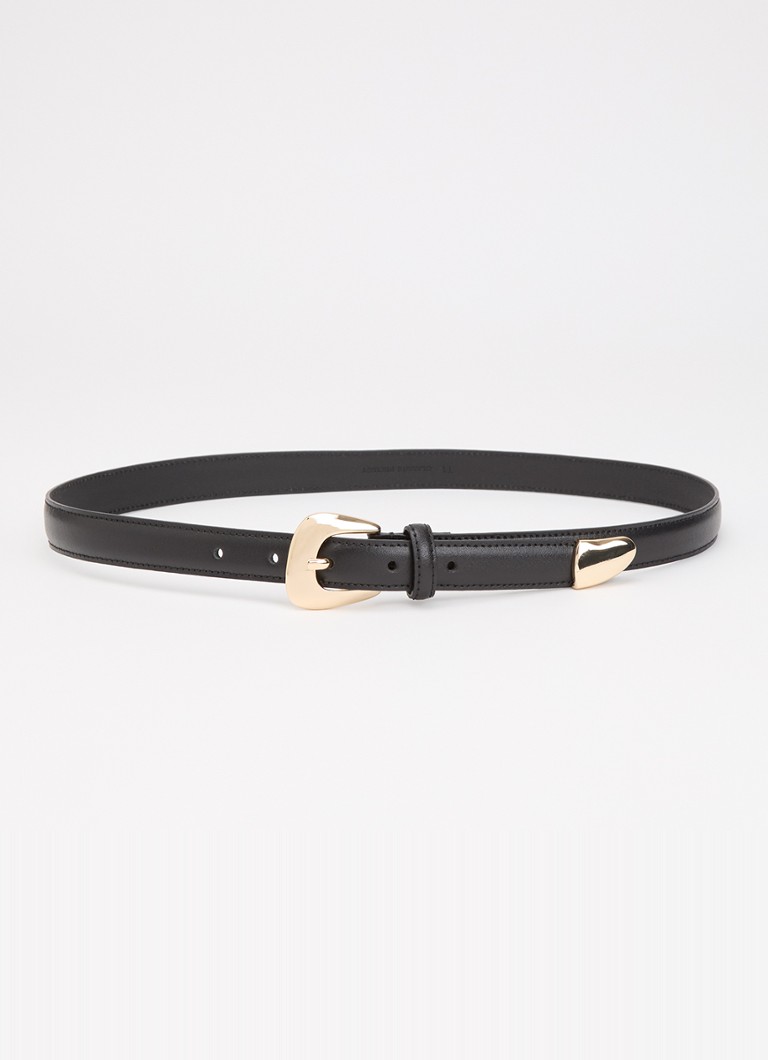 Claudie Pierlot Dames Ambroisine riem van kalfsleer in de kleur Zwart